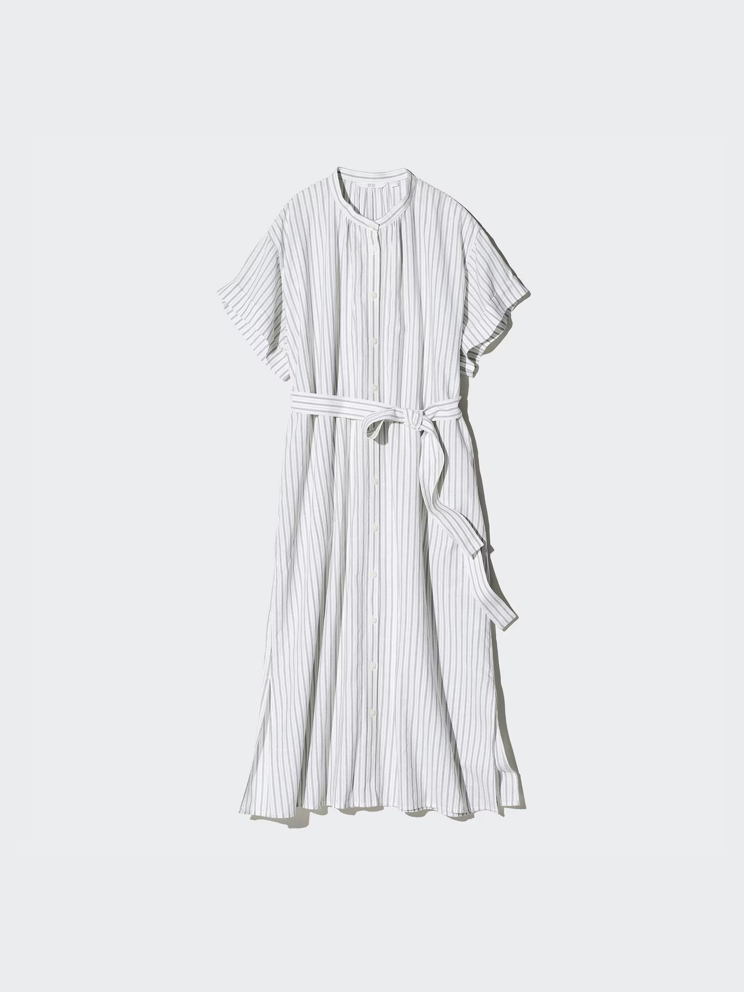 Linen Blend Relaxed Dress | Striped